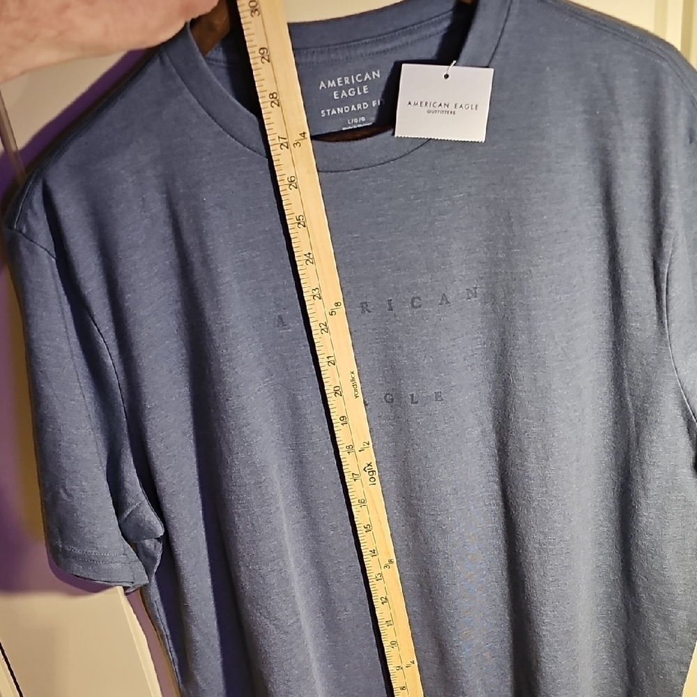 American Eagle Outfitters MEN'S Blue Short Sleeve Tee - Picture 6 of 6